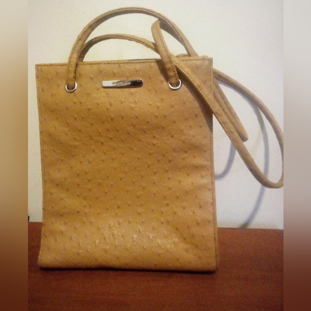 Nine West Faux Ostrich Handbag